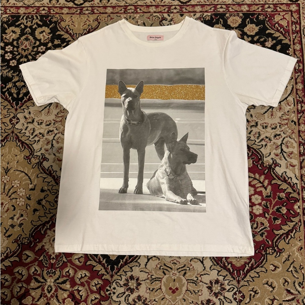 Palm Angles White Doberman Tee